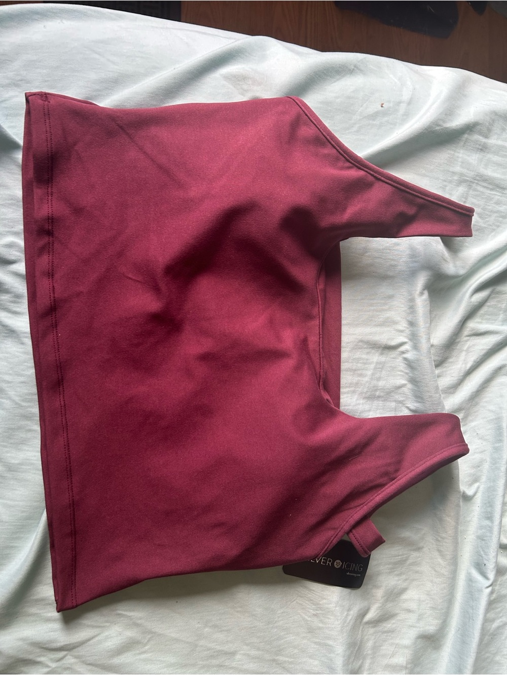 Burgundy Silver Icing Shelf Bra